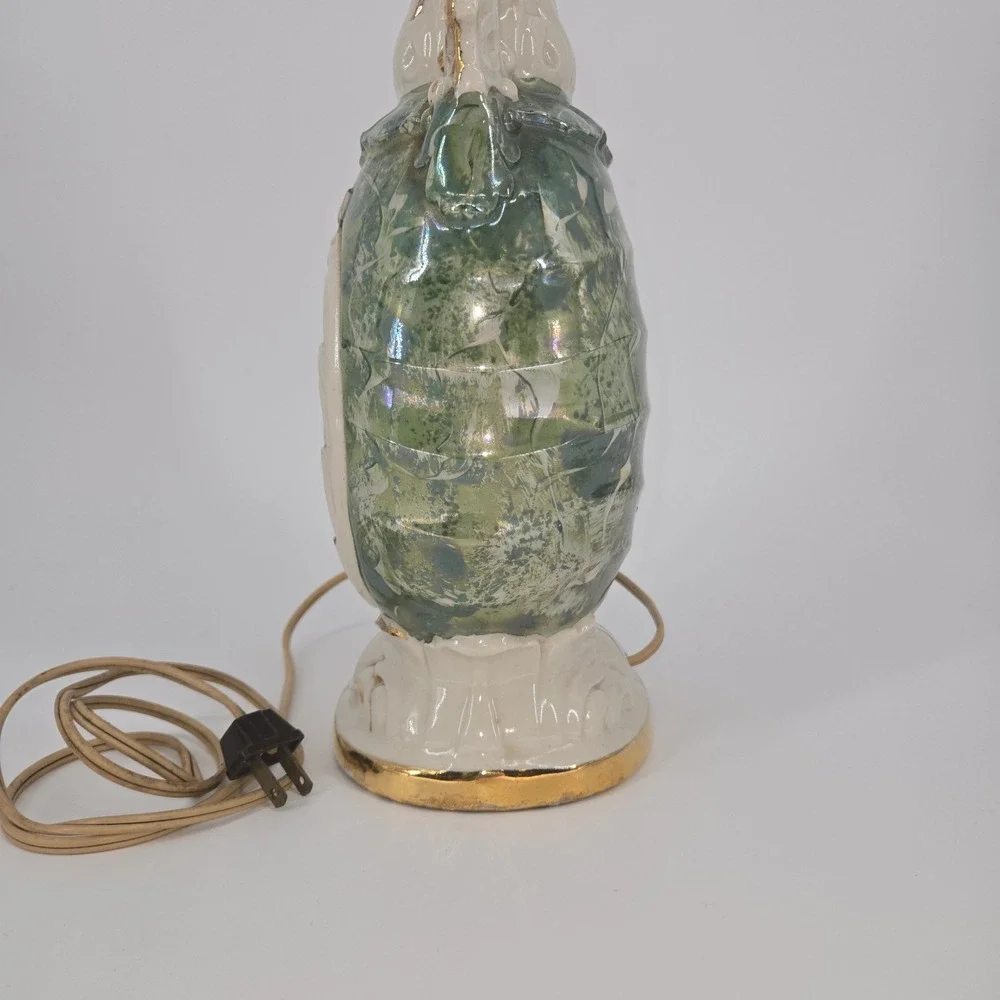 Vintage Italian Capodimonte Style Ceramic Table Lamp 33